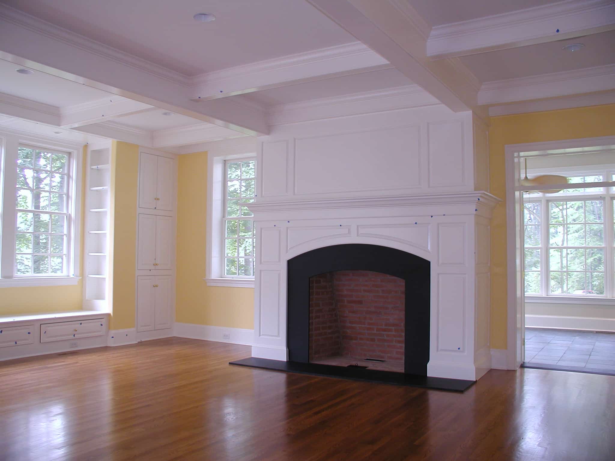 room in fireplace