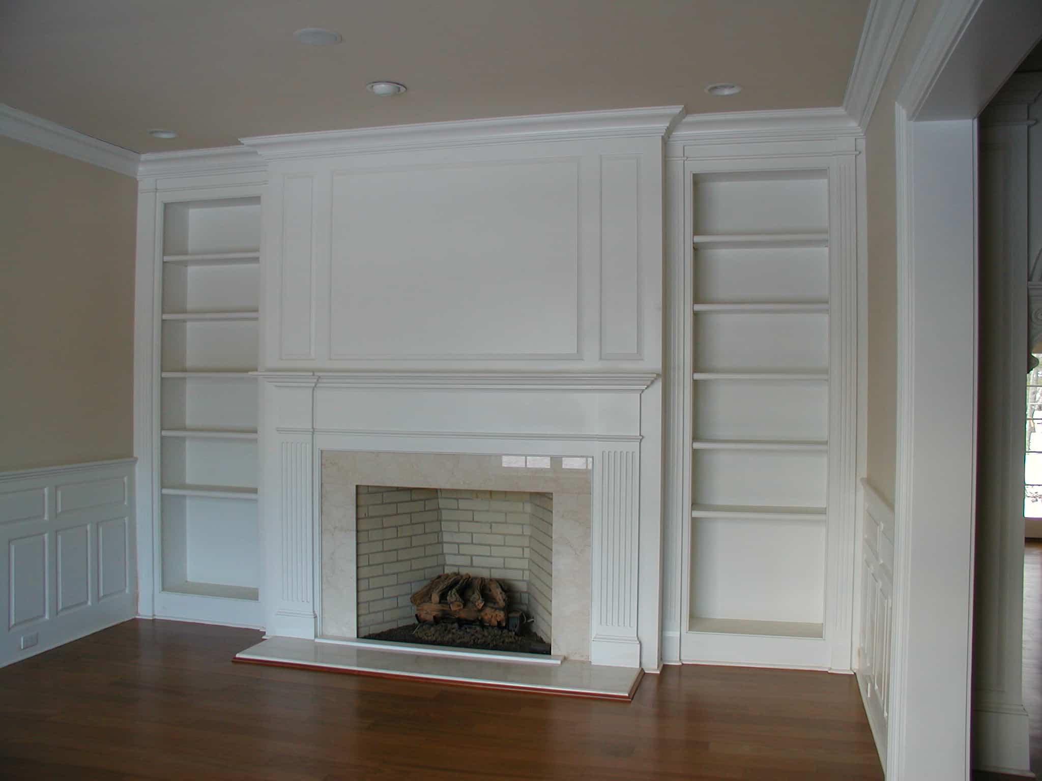 room in fireplace